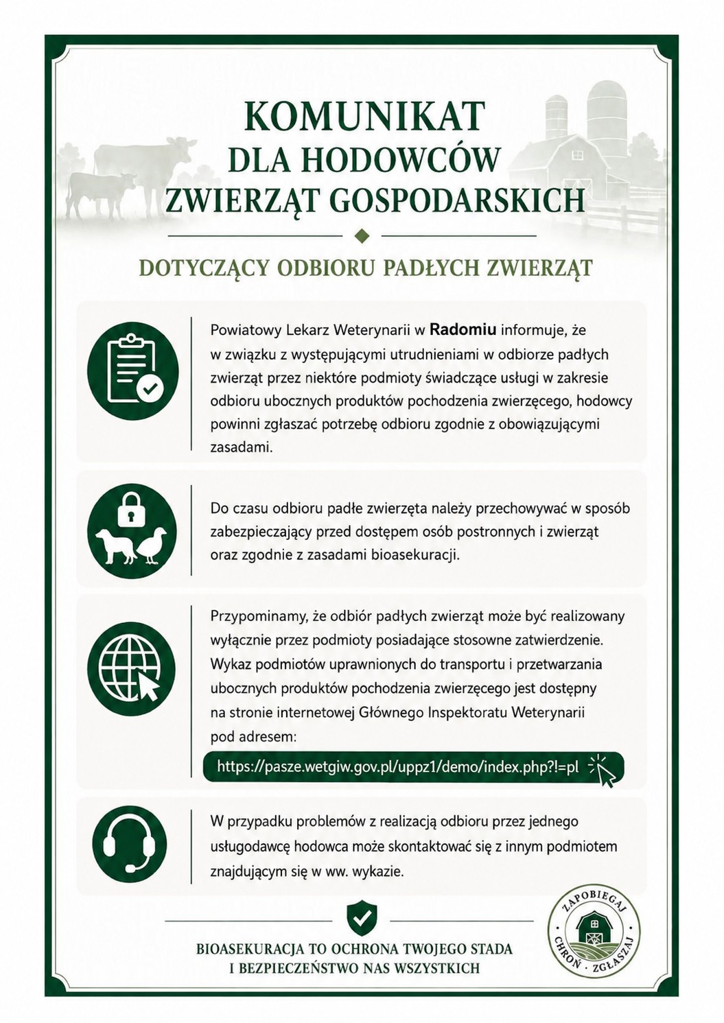 Komunikat dotyczaćy odbioru padłych zwierząt.jpg